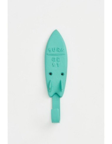 Colgador verde agua tabla surf
