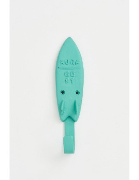 Colgador verde agua tabla surf