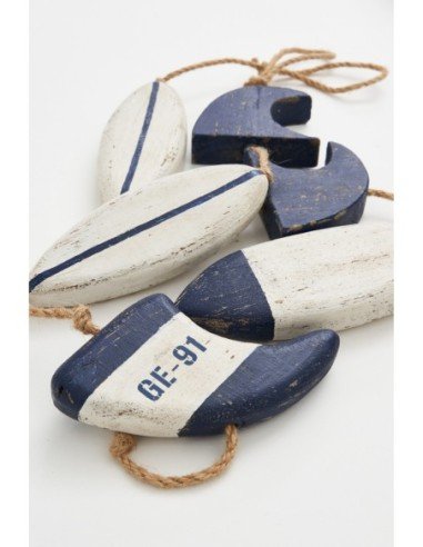 Guirnalda tabla de surf navy