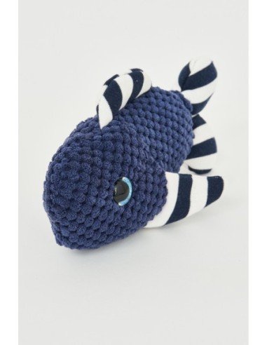 Pez de peluche azul