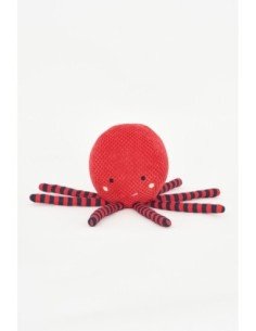 Peluche de pulpo rojo