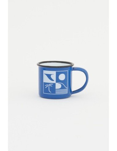Mug azulino de metal surf