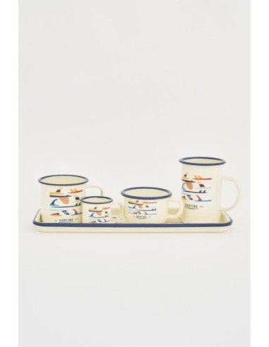 Mug metal blanco 