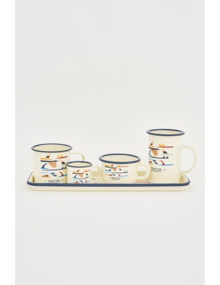 Mug metal blanco 