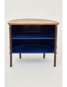 Mesita de noche madera y metal