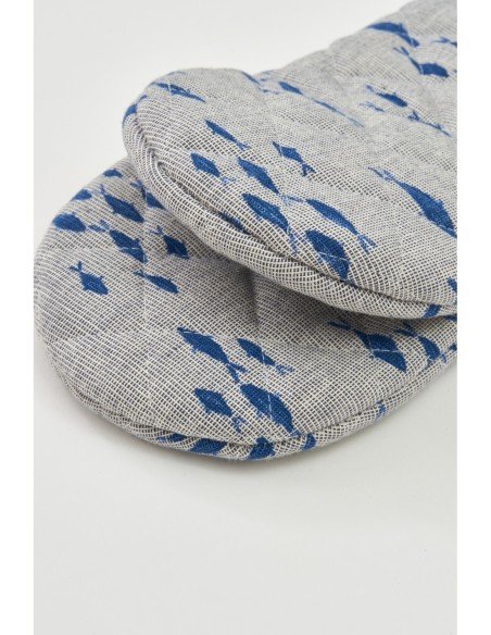 Guantes de peces azules