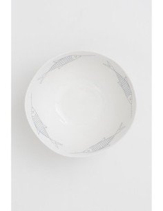 Bol blanco de peces