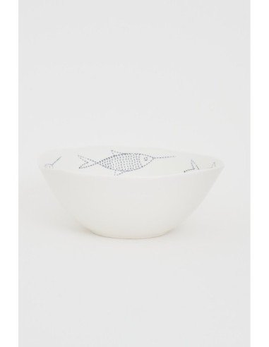 Bol blanco navy