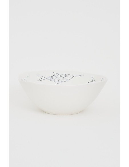 Bol blanco navy