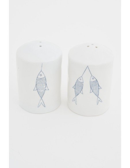Sal y pimentero peces 