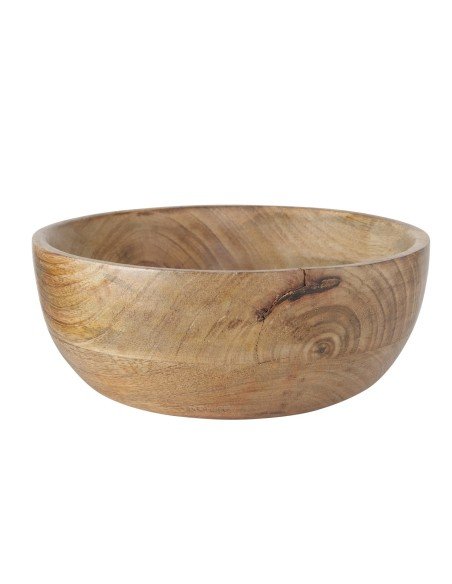 Cuenco grande madera natural redondo
