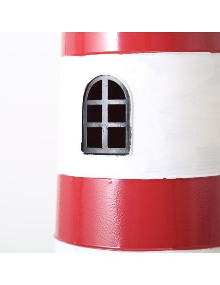 Faro rojo y blanco
