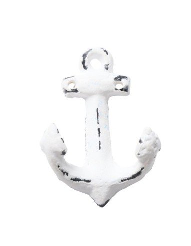 Colgador de ancla blanco