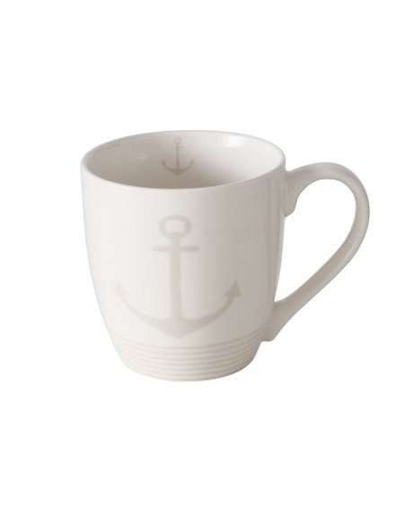 Mug blanco diseño ancla