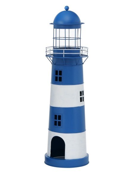Faro grande azulino de hierro
