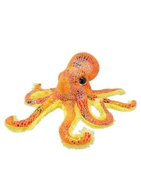 Peluche de pulpo colorido