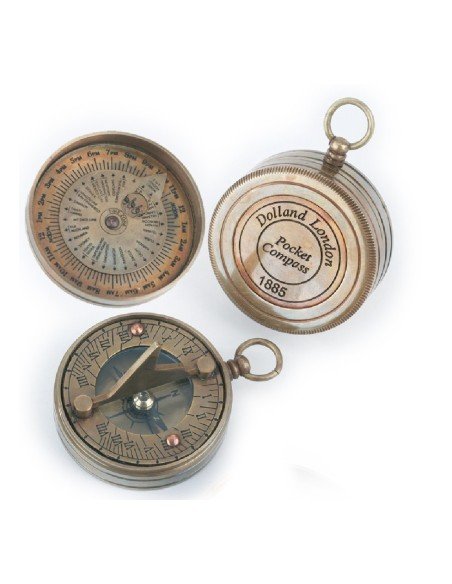 reloj solar con brújula náutica de bolsillo reloj solar con brújula náutica de bolsillo