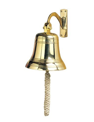 Campana grande de latón macizo