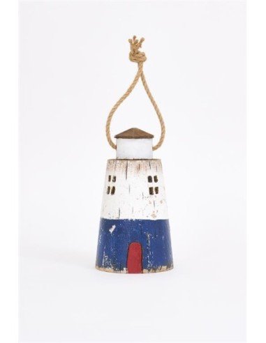  Faro blanco de madera 