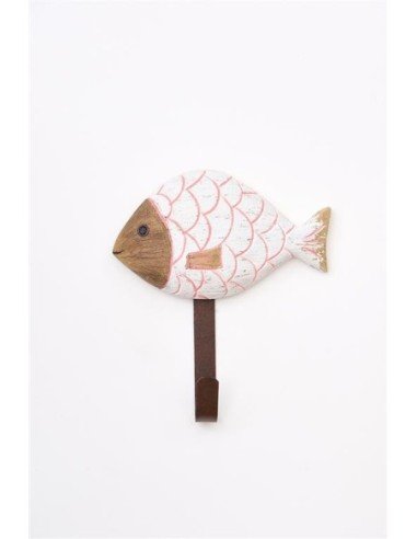  Pez blanco de madera 