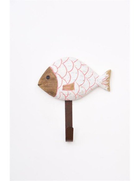  Pez blanco de madera 