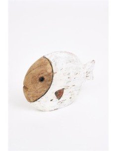 Pez blanco de madera  2