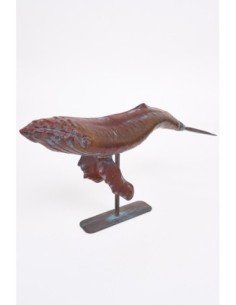 Ballena de metal marrón  2