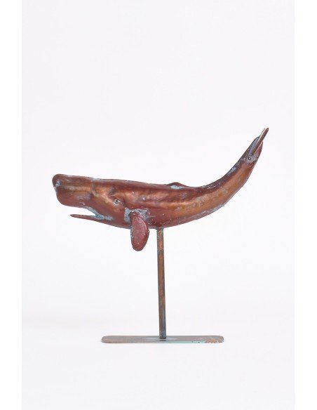 Ballena de metal marrón oscuro 