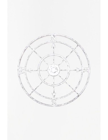 Rosa de los vientos blanca 