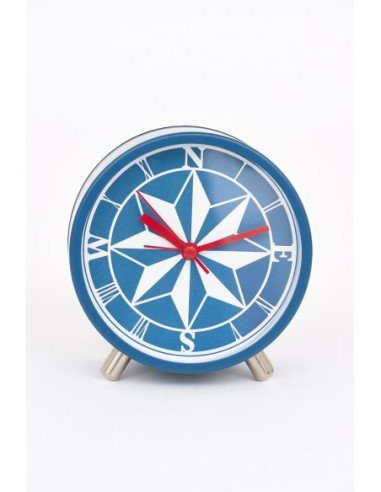 Reloj de metal azulino 