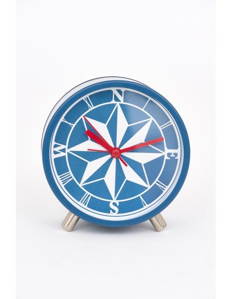 Reloj de metal azulino 