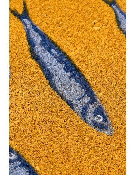  Felpudo de peces azulinos 