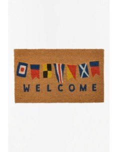 Felpudo de Welcome marino 