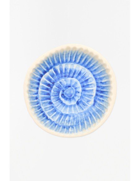 Bol caracola grande azul 