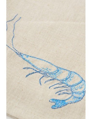  Servilleta langosta azul 