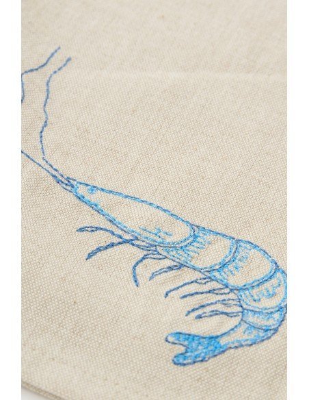  Servilleta langosta azul 