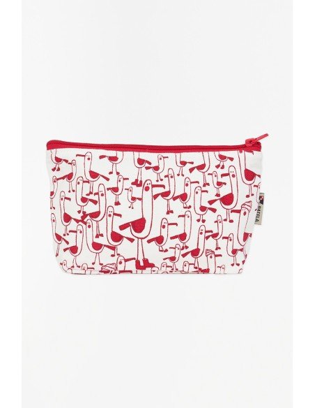  Estuche con cremallera gaviota roja 