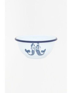Bol sirena de metal blanco 