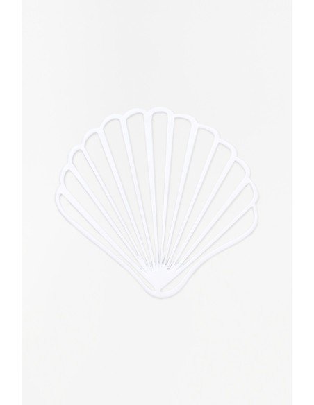 Salvamantel blanco de aluminio 