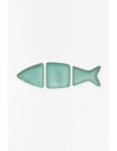 Pez de porcelana verde 