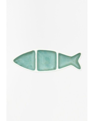 Pez de porcelana verde 