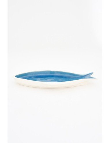  Plato plano de pez azul 
