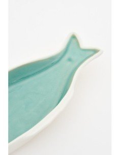 Plato de porcelana diseño pez  2