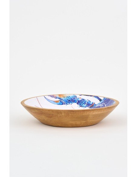  Plato hondo de madera 