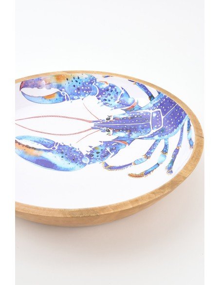  Plato langosta madera esmaltada 