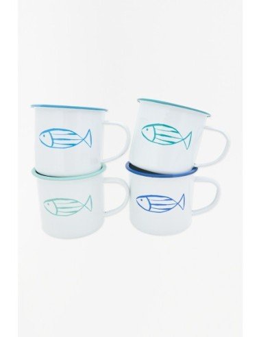  Mug de peces náuticos 