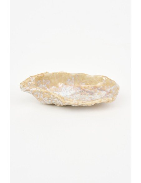  Cuenco de ostra crema 