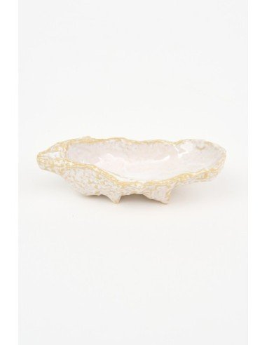  Cuenco de ostra blanco 