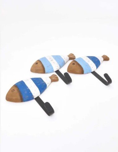  colgador pez madera 