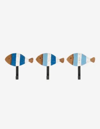  colgador pez madera 